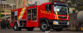 نگاهی به کامیون باری 18 تن باری دوو مدل Doosan با کاربری آتش نشانی
